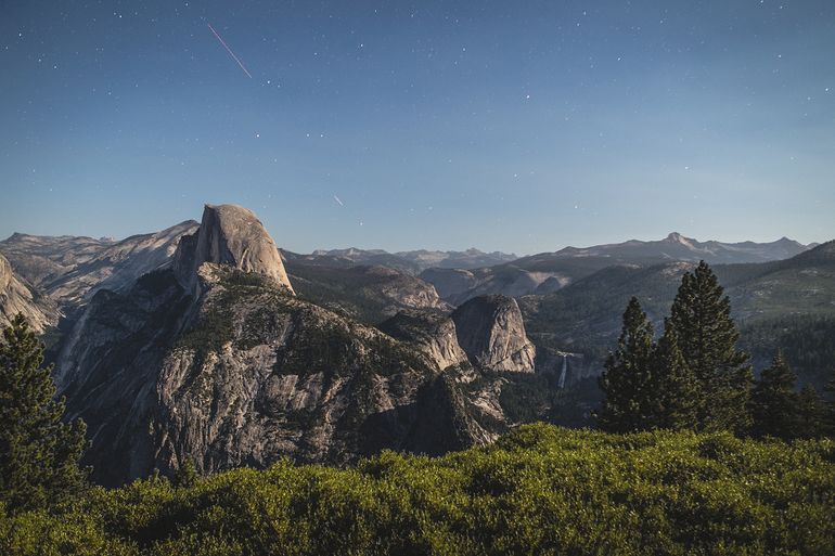 Yosemite Under a Full Moon