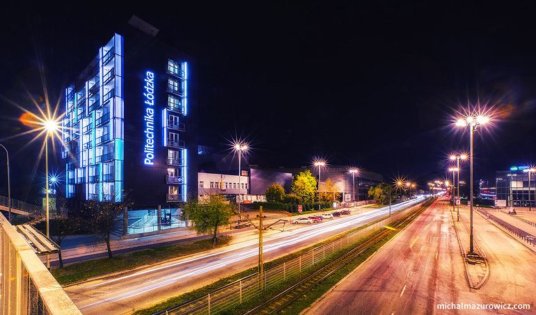 City at night - Łódź