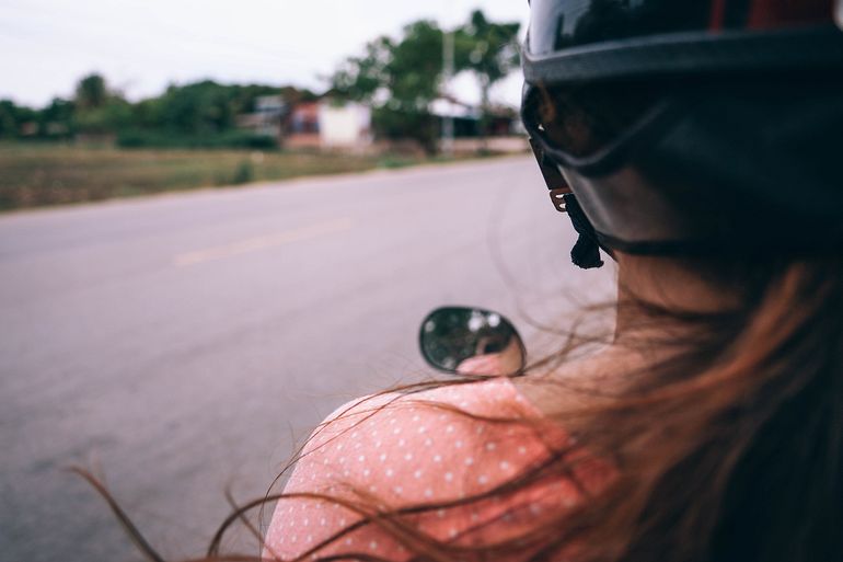 Cambodian Motorbike Girl