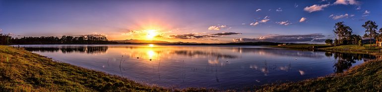 Sunset over Lake Samsonvale