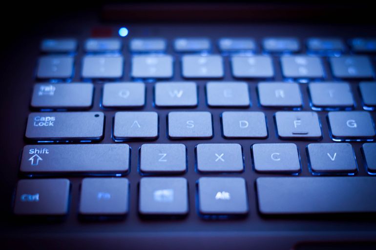 Keyboard at night