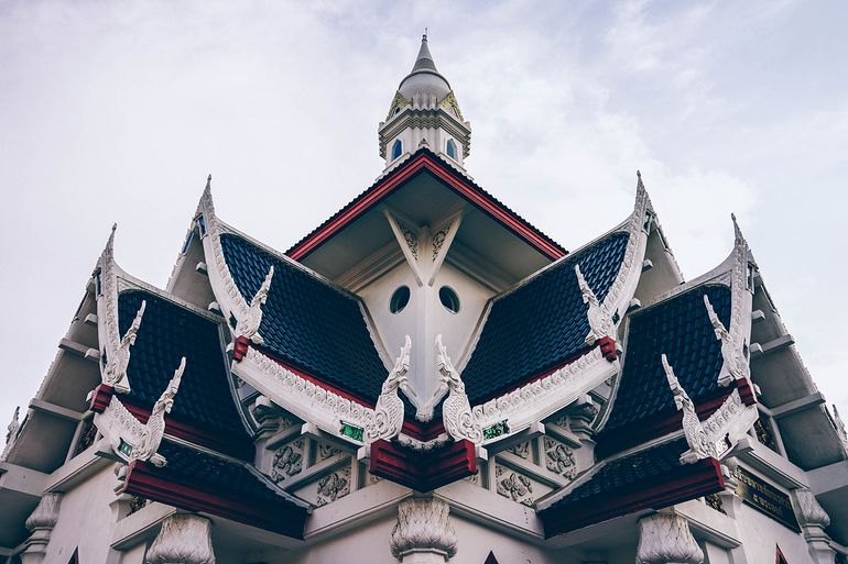 Symmetrical Buddhist Temple