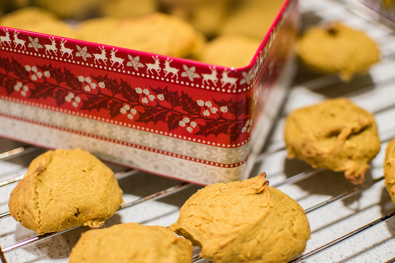 Dyniowe ciasteczka bez glutenu i bez jajek